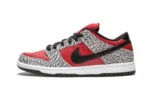 SB Dunk Low Premium Supreme Red Cement